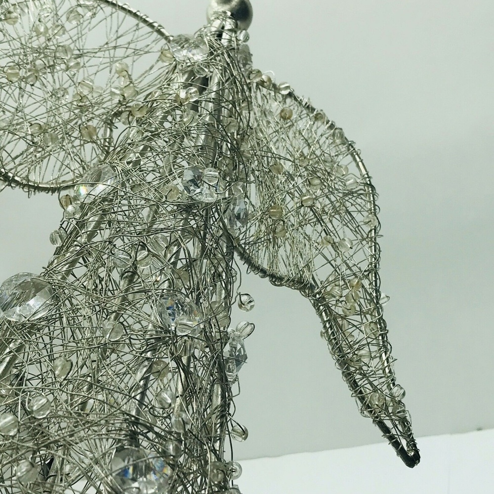 Angle Christmas Tree Topper Wire Gem Crystal 13" - Picture 8 of 8